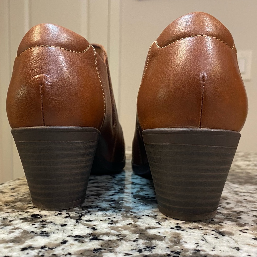 Clarks Emily 2 Braley - Tan Leather Ankle Boots - Picture 11 of 12